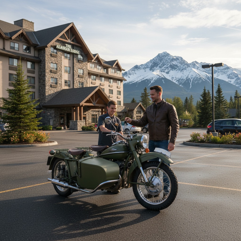 Russian Delegation Gifts Ural Bike After Anchorage Interview